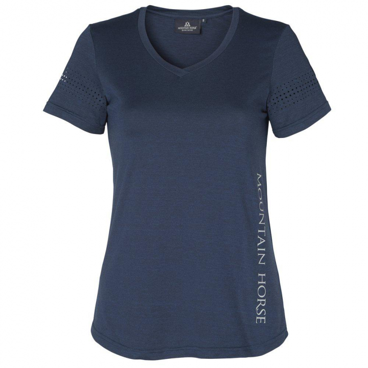T-Shirt Tyra Tech Top Marineblauw in de groep Rijkleding / Rijtops & T-shirts / T-shirts bij Equinest (04474Ma_r)