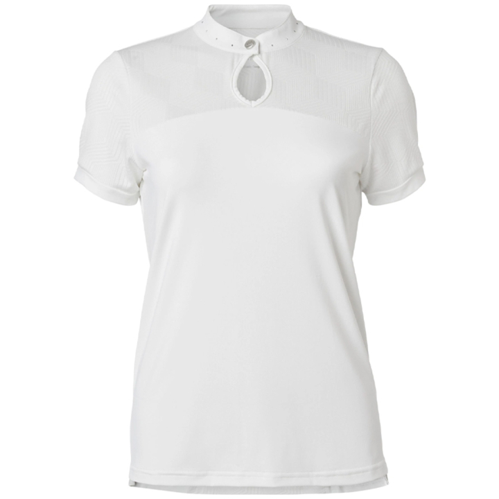 Wedstrijdshirt Jewel Tech Top Wit in de groep Rijkleding / Rijtops & T-shirts / Wedstrijdtops bij Equinest (04554020WH_r)