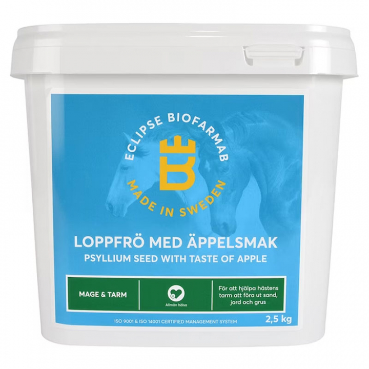 Vlooienzaad Appelsmaak 2,5kg in de groep Voedingssupplement / Voedingssupplement paard / Maag & Spijsvertering bij Equinest (0548)