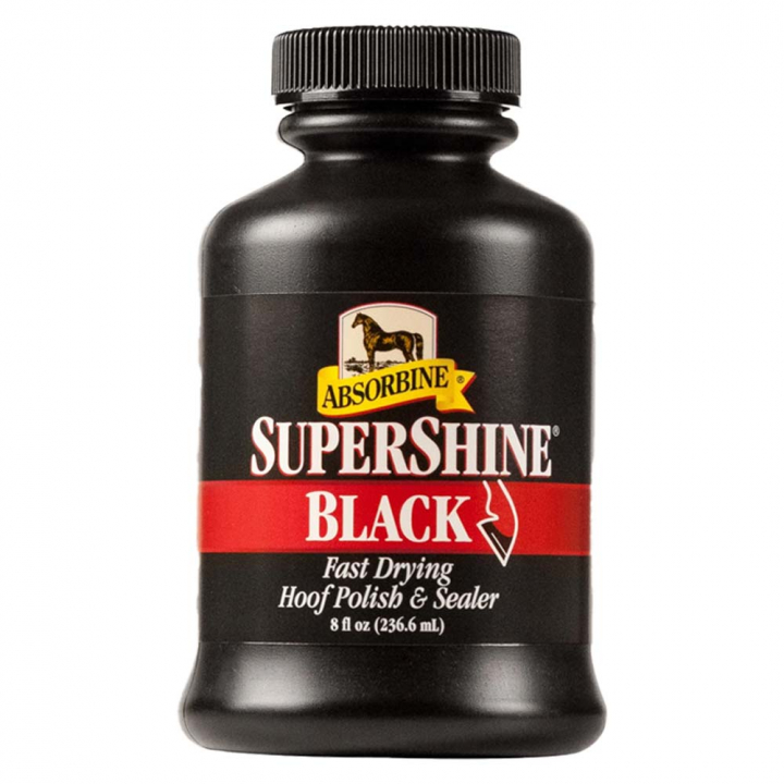 Hoeflak Supershine 236 ml Zwart in de groep Paardenverzorging en Verzorging / Hoefverzorging bij Equinest (0809SV)
