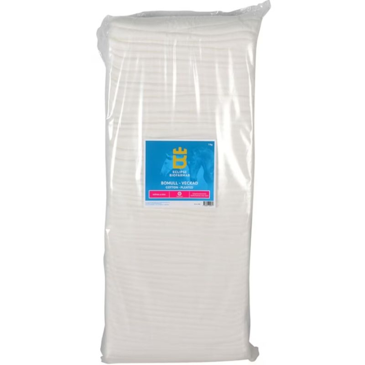Katoen Gevouwen 1 kg in de groep Paardenverzorging en Verzorging / Wondzorg & Zalven / Katoen & Verbandonderleggers bij Equinest (0961)