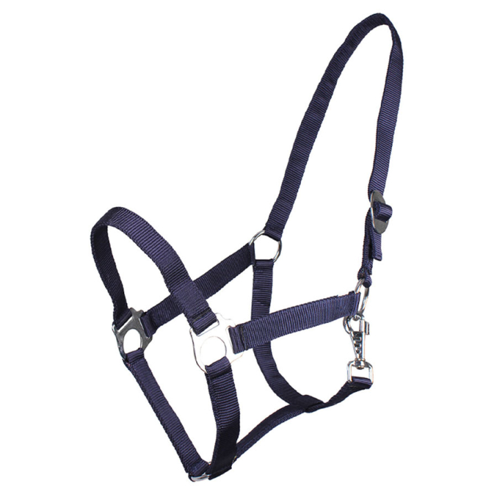 Halster Slide Marineblauw in de groep Paardenuitrusting / Halsters / Stof- & Nylon Halsters bij Equinest (1040BL1NA_r)