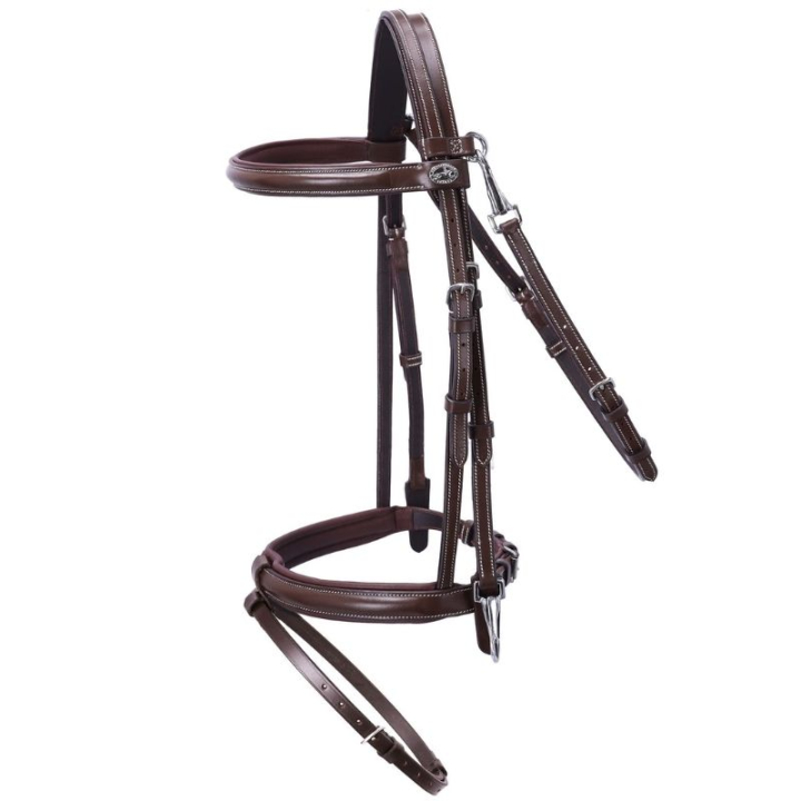 Hoofdstel Dortmund Bruin in de groep Paardenuitrusting / Hoofdstellen & Frontriemen / Hoofdstel bij Equinest (1100000763BR_r)