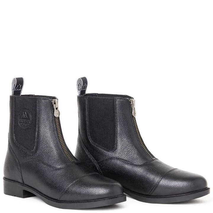 Jodhpurs Ragazza Young Front Zip Paddock Zwart in de groep Schoenen, Laarzen & Chaps / Schoenen bij Equinest (11055010BA_r)