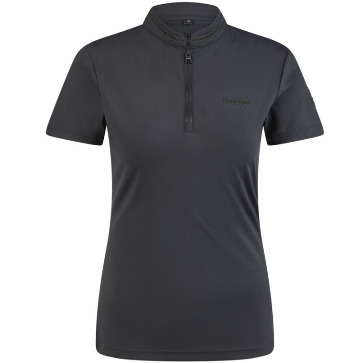 T-shirt Function Zip Selection Zwart in de groep Rijkleding / Rijtops & T-shirts / T-shirts bij Equinest (12160028BA_r)