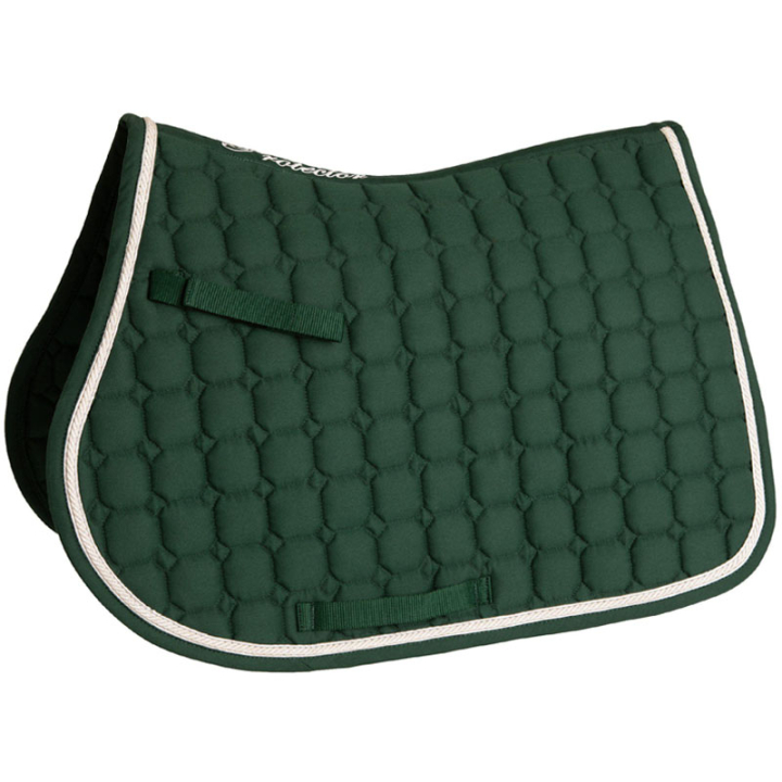 Zadeldekje Octagon Quilt Donkergroen in de groep Paardenuitrusting / Zadeldekjes / Springzadeldekjes & Veelzijdigheidszadeldekjes bij Equinest (132234DGN_r)