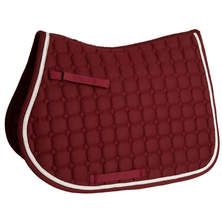Zadeldekje Octagon Quilt Bordeaux in de groep Paardenuitrusting / Zadeldekjes / Springzadeldekjes & Veelzijdigheidszadeldekjes bij Equinest (132244WN_r)