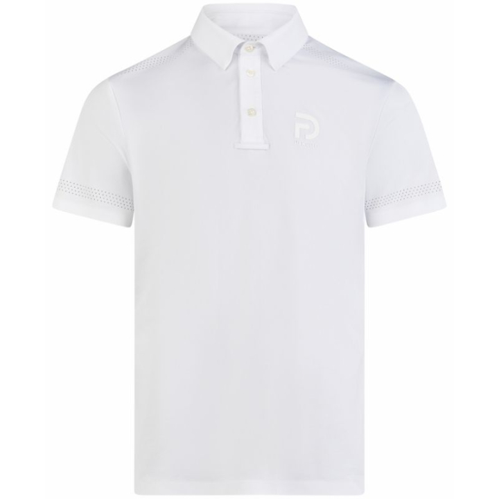 Wedstrijdshirt Heren Competition Wit in de groep Rijkleding / Rijtops & T-shirts / Wedstrijdtops bij Equinest (13350020WH_r)