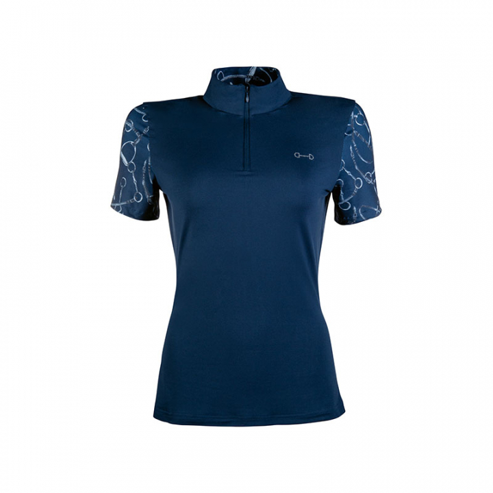 T-shirt Monaco Style Marineblauw in de groep Rijkleding / Rijtops & T-shirts / T-shirts bij Equinest (13524Ma_r)