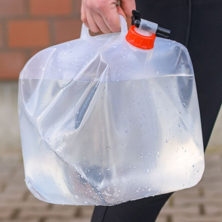 Waterkan Foldable 10L Transparant in de groep Stal & Weide / Staluitrusting / Emmers & Spannen bij Equinest (153110TR)
