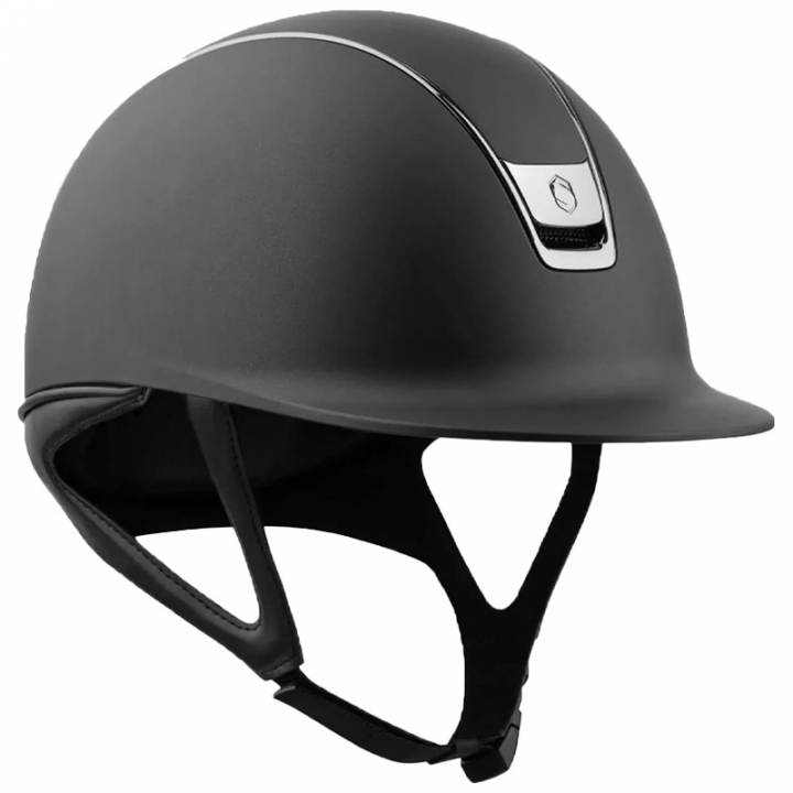Paardrijcap Shadowmatt 2.0 Black Chrome Zwart  in de groep Rijuitrusting / Paardrijcaps / Standaardscherm bij Equinest (2.0-33078BA)