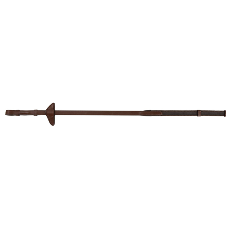 Teugels Supergrip Selected Oak Bark/Zilver in de groep Paardenuitrusting / Teugels / Rubberen Teugels bij Equinest (212651OBSI_r)