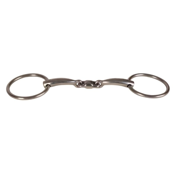 Dubbelgebroken Trens met Losse Ringen Stainless Steel 14mm in de groep Paardenuitrusting / Bitten / Watertrensen bij Equinest (22003421_r)