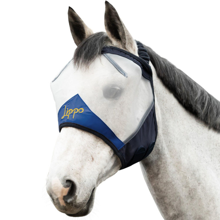 Vliegen oornetje Pro utan Öron Wit/Marineblauw in de groep Vliegbescherming / Vliegenmaskers bij Equinest (229501WHNA_r)