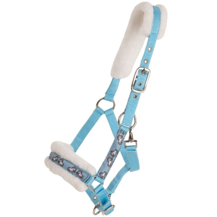 Halster Unicorn Edition Blauw in de groep Paardenuitrusting / Halsters / Stof- & Nylon Halsters bij Equinest (246420BL_r)