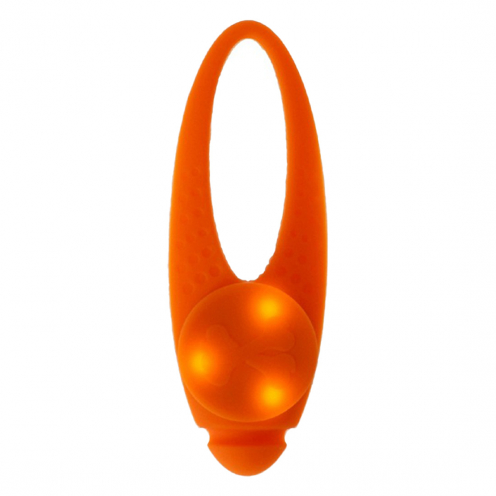 Knipperlamp Basic Siliconen LED Oranje in de groep Hond / Reflectoren, Verlichting & Knipperlichten bij Equinest (260608OR)