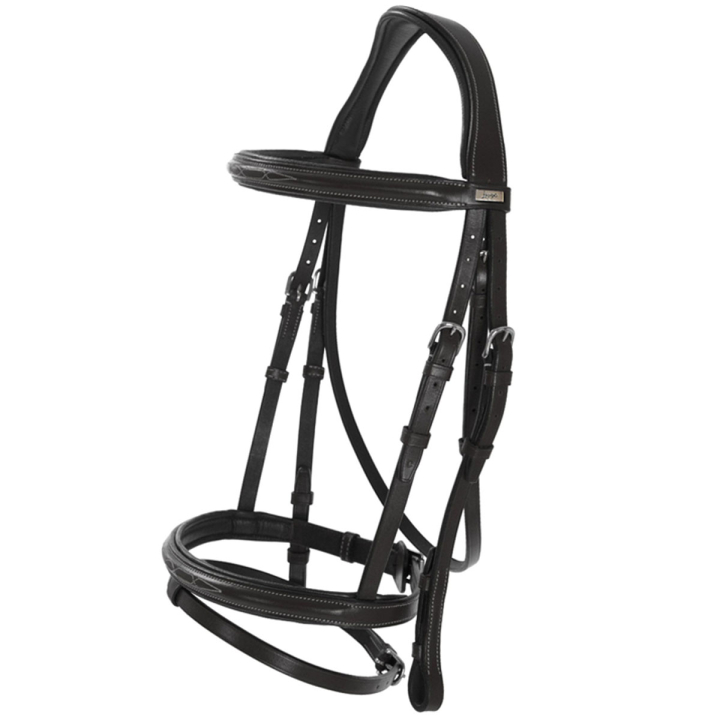 Bidsel Fancy Slim Selected Zwart/Zilver in de groep Paardenuitrusting / Hoofdstellen & Frontriemen / Hoofdstel bij Equinest (281112BASI_r)