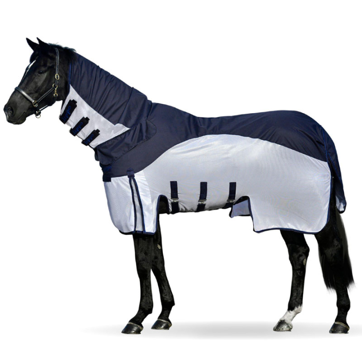Regen- & Vliegendeke Combi Plus 600D Blauw in de groep Paardendekens / Vliegendekens & Eczeemdekens bij Equinest (301915BL_r)