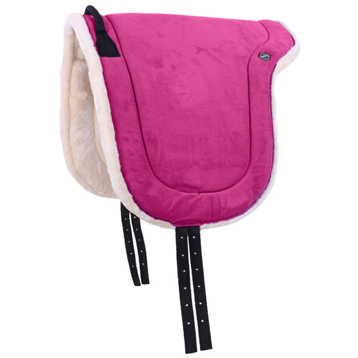 Bareback Pad Fauxfur Roze in de groep Paardenuitrusting / Zadels & Barebackpads bij Equinest (3147FU1PI_r)