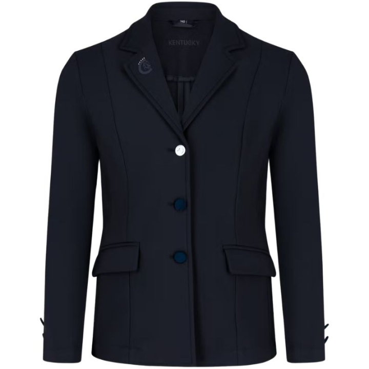 Wedstrijdjasje Kind/Junior Girls Paris Marineblauw in de groep Rijkleding / Wedstrijdjasjes & Fracs bij Equinest (32015031NA_r)