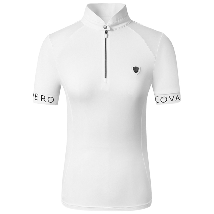 Wedstrijdtop Shortsleeve Wit in de groep Rijkleding / Rijtops & T-shirts / Wedstrijdtops bij Equinest (3229386WH_r)