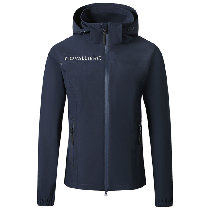 Regenjas Kind/Jongere Waterproof Marineblauw in de groep Rijkleding / Jassen / Regenjassen bij Equinest (3229392NA_r)