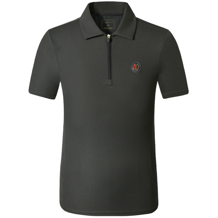 T-shirt Heren Anniversary 1/2 Zip Grijs in de groep Rijkleding / Rijtops & T-shirts / T-shirts bij Equinest (3230068GR_r)