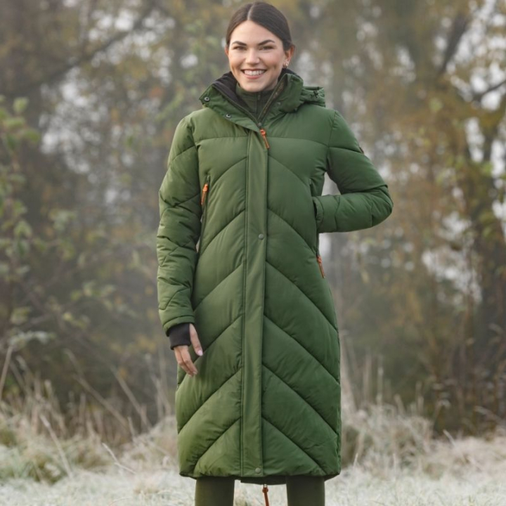 Lange Rijjas Winter Groen in de groep Rijkleding / Jassen / Lange rijjassen bij Equinest (3232518GN_r)