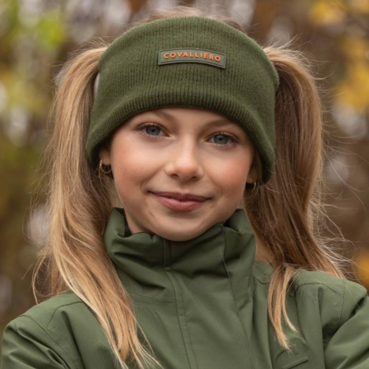 Hoofdband Knitted Fleece Groen in de groep Rijkleding / Accessoires bij Equinest (3233046GN-Onesize)