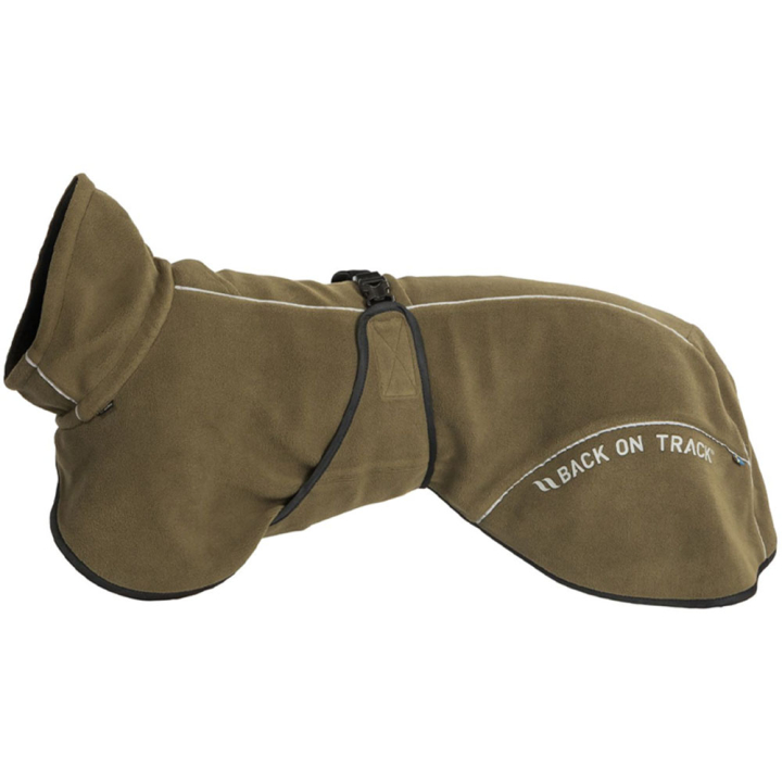 Honden Fleecejas Bay Low Tail Olijfgroen in de groep Hond / Hondendekens & Hondentruien bij Equinest (32446530OGN_r)