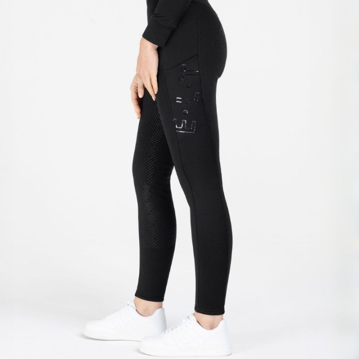 Winterrijlegging Rica Thermal Teddy Full Grip Zwart in de groep Rijkleding / Rijbroeken & Rijleggings / Rijtights & Rijleggings bij Equinest (3263101DBA_r)