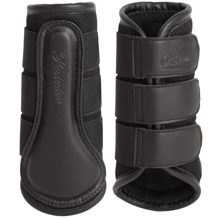 Beenbeschermers 3D-Mesh Zwart in de groep Paardenuitrusting / Beenbeschermers & Bandages / Beenbeschermers & Dressuurbeschermers bij Equinest (332511BA_r)