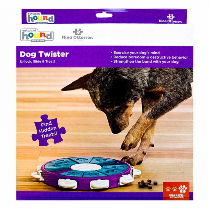 Activiteitsspeeltje Dog Twister Level 3 Paars/Turquoise/Wit in de groep Hond / Hondenspeelgoed / Activeringsspeelgoed bij Equinest (333172PUBLWH)