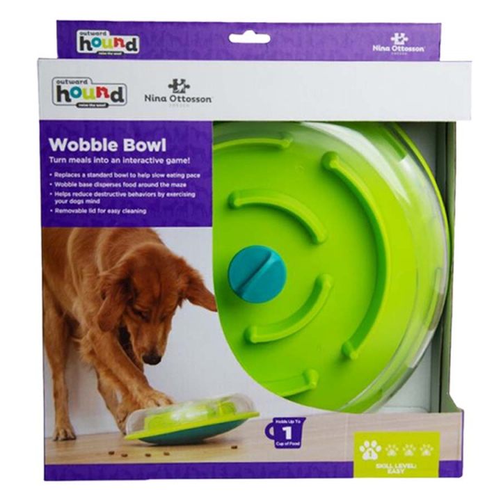 Activiteitsspeeltje Wobble Bowl Level 1 Turquoise/Groen in de groep Hond / Hondenspeelgoed / Activeringsspeelgoed bij Equinest (333178BLGN)