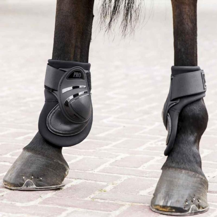 Achterbeschermer met kap Carbon V22 Zwart in de groep Paardenuitrusting / Beenbeschermers & Bandages / Kogelbeschermers & Strijklappen bij Equinest (334815Sv_r)