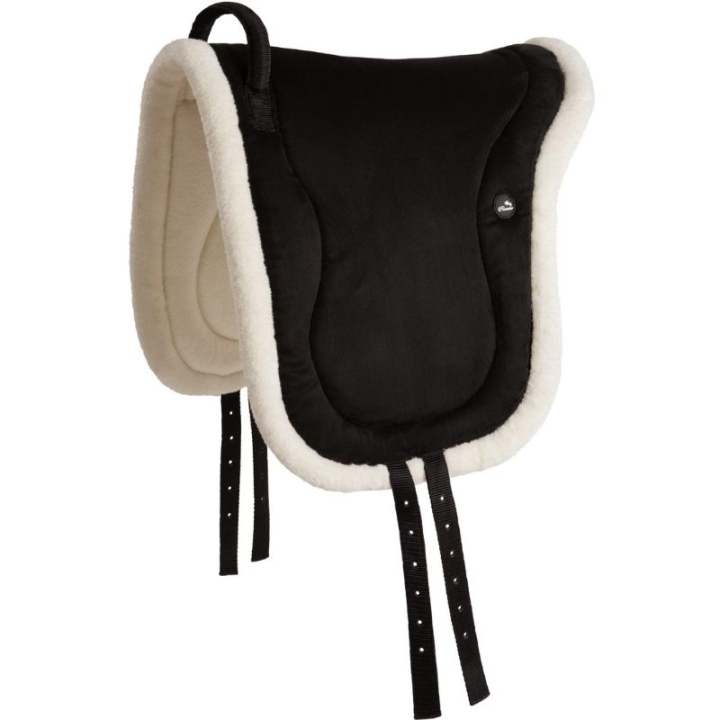 Barebackpad Fauxfur Knee Block Zwart in de groep Paardenuitrusting / Zadels & Barebackpads bij Equinest (351411BA_r)