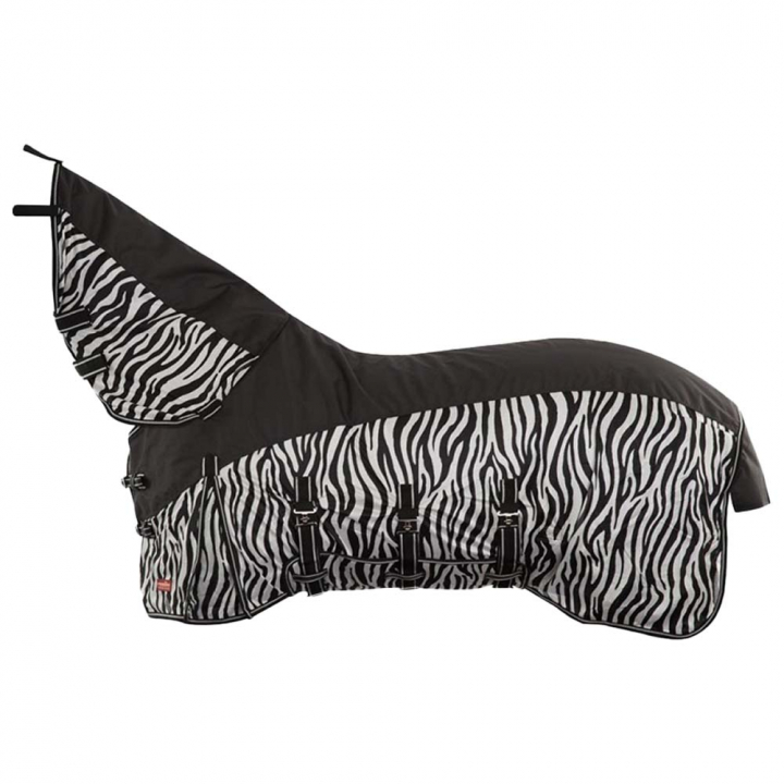 Regen- & Vliegendecken met Hals Zebra 3 in 1 Zwart/Wit in de groep Vliegbescherming / Vliegendekens bij Equinest (372219BAWH)