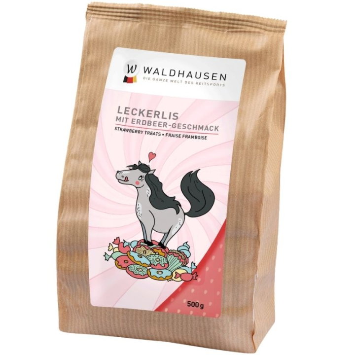 Paardensnoepjes Cookie Hearts Strawberry 500g in de groep Paardenverzorging en Verzorging / Paardensnoepjes bij Equinest (393500-500)