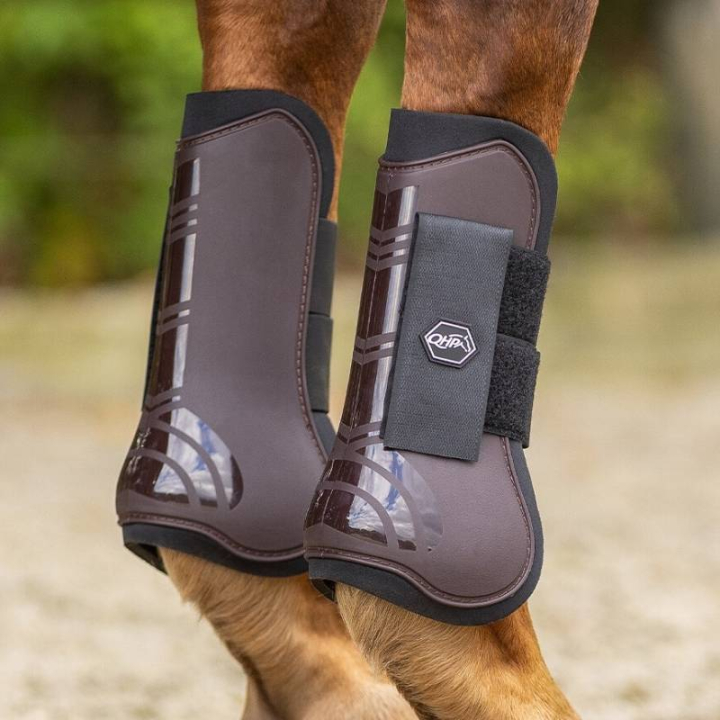 Peesbeschermers Neopreen Bruin in de groep Paardenuitrusting / Beenbeschermers & Bandages / Peesbeschermers bij Equinest (4033BR)