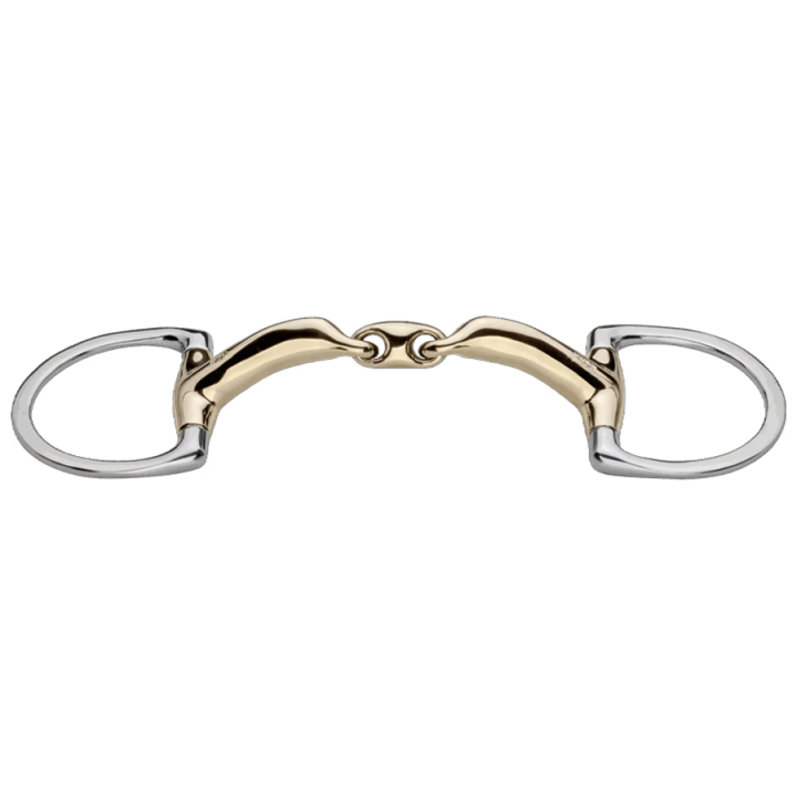 Olijfbit 3-delat Novocontact Sensogan D-Ring Ø65mm in de groep Paardenuitrusting / Bitten / Bustrensen bij Equinest (4035511578_r)