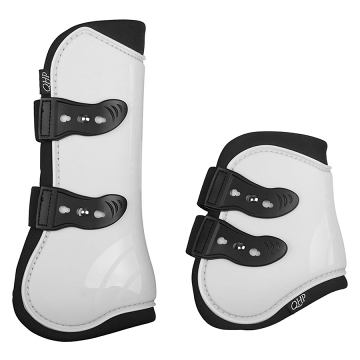 Peesbeschermers Quick Pin 4-pack Wit in de groep Paardenuitrusting / Beenbeschermers & Bandages / Peesbeschermers bij Equinest (4077WI3WH_r)