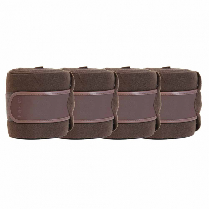 Bandages Polar Fleece 4-pack Bruin in de groep Paardenuitrusting / Beenbeschermers & Bandages / Bandages bij Equinest (42111BR)