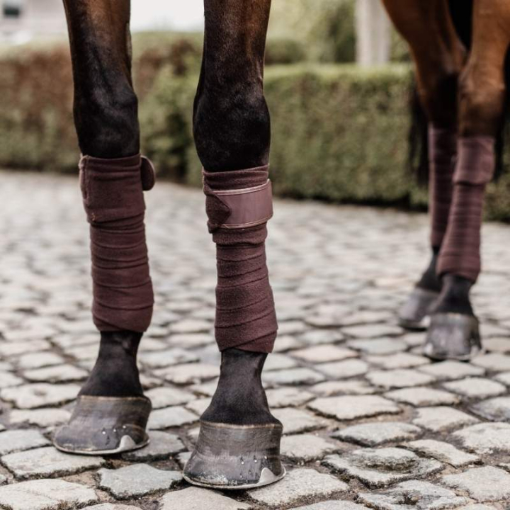 Bandages Polar Fleece 4-pack Bruin in de groep Paardenuitrusting / Beenbeschermers & Bandages / Bandages bij Equinest (42111BR)
