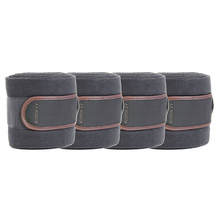 Bandages Polar Fleece 4-pack Grijs in de groep Paardenuitrusting / Beenbeschermers & Bandages / Bandages bij Equinest (42111GREY)