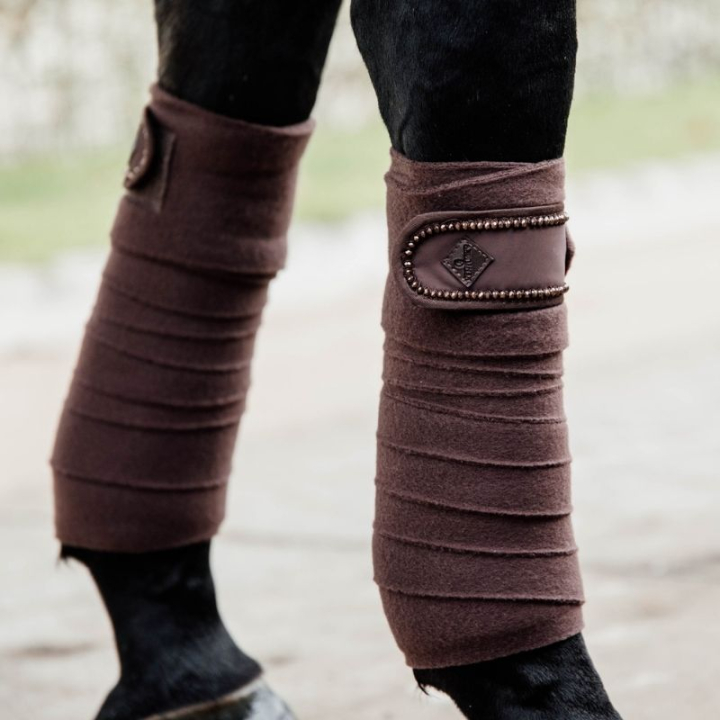 Bandages Polar Fleece Pearls Bruin in de groep Paardenuitrusting / Beenbeschermers & Bandages / Bandages bij Equinest (42113BR)