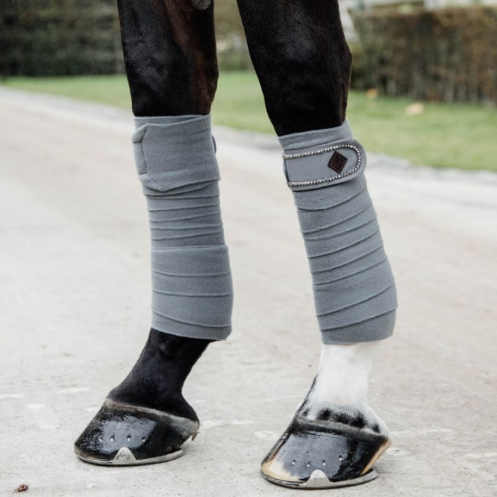 Bandages Polar Fleece Pearls Grijs in de groep Paardenuitrusting / Beenbeschermers & Bandages / Bandages bij Equinest (42113GR)