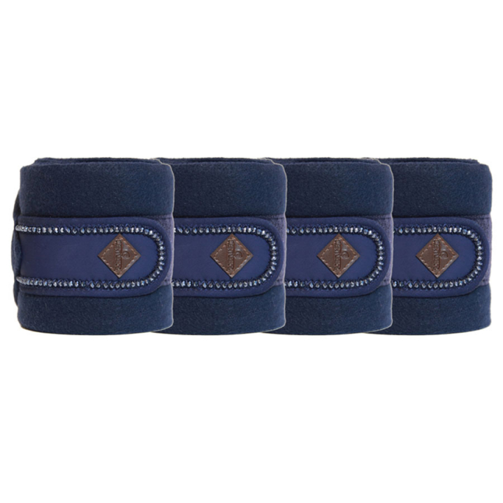 Bandages Polar Fleece Pearls Marineblauw in de groep Paardenuitrusting / Beenbeschermers & Bandages / Bandages bij Equinest (42113NA)