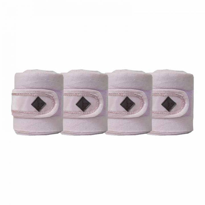 Fleece Bandages Polar Velvet Pearls Roze in de groep Paardenuitrusting / Scheenbeschermers & Beenwraps / Beenwindsels bij Equinest (42116Rs_r)