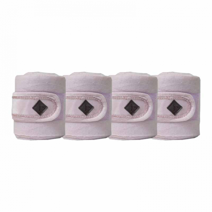 Fleecebandages Polar Velvet Pearls Roze in de groep Paardenuitrusting / Beenbeschermers & Bandages / Bandages bij Equinest (42116Rs_r)