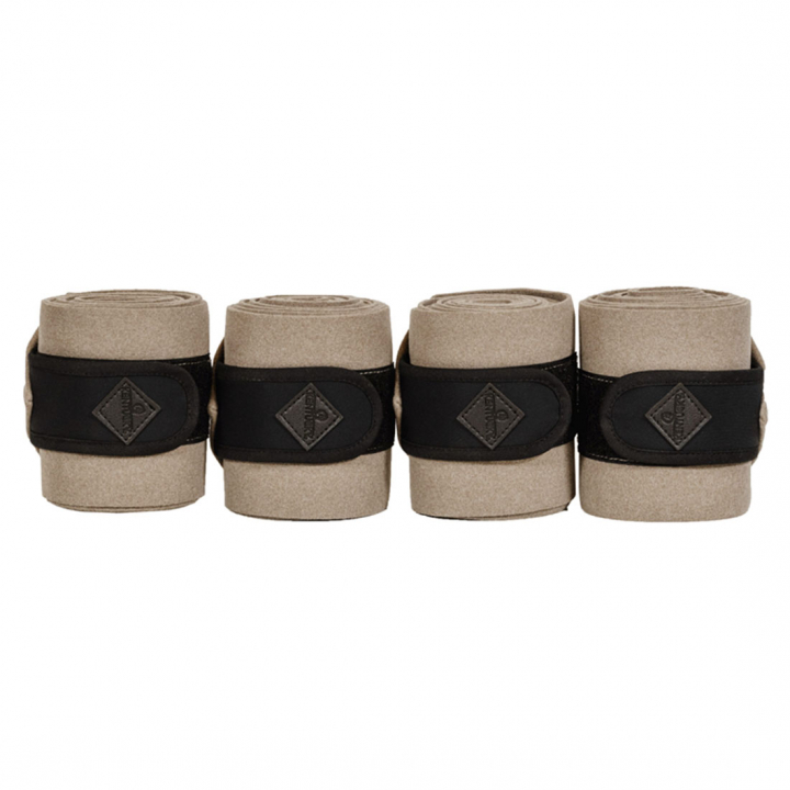 Bandages Polar Fleece Show Vegan Wool Beige in de groep Paardenuitrusting / Beenbeschermers & Bandages / Bandages bij Equinest (42120BE)